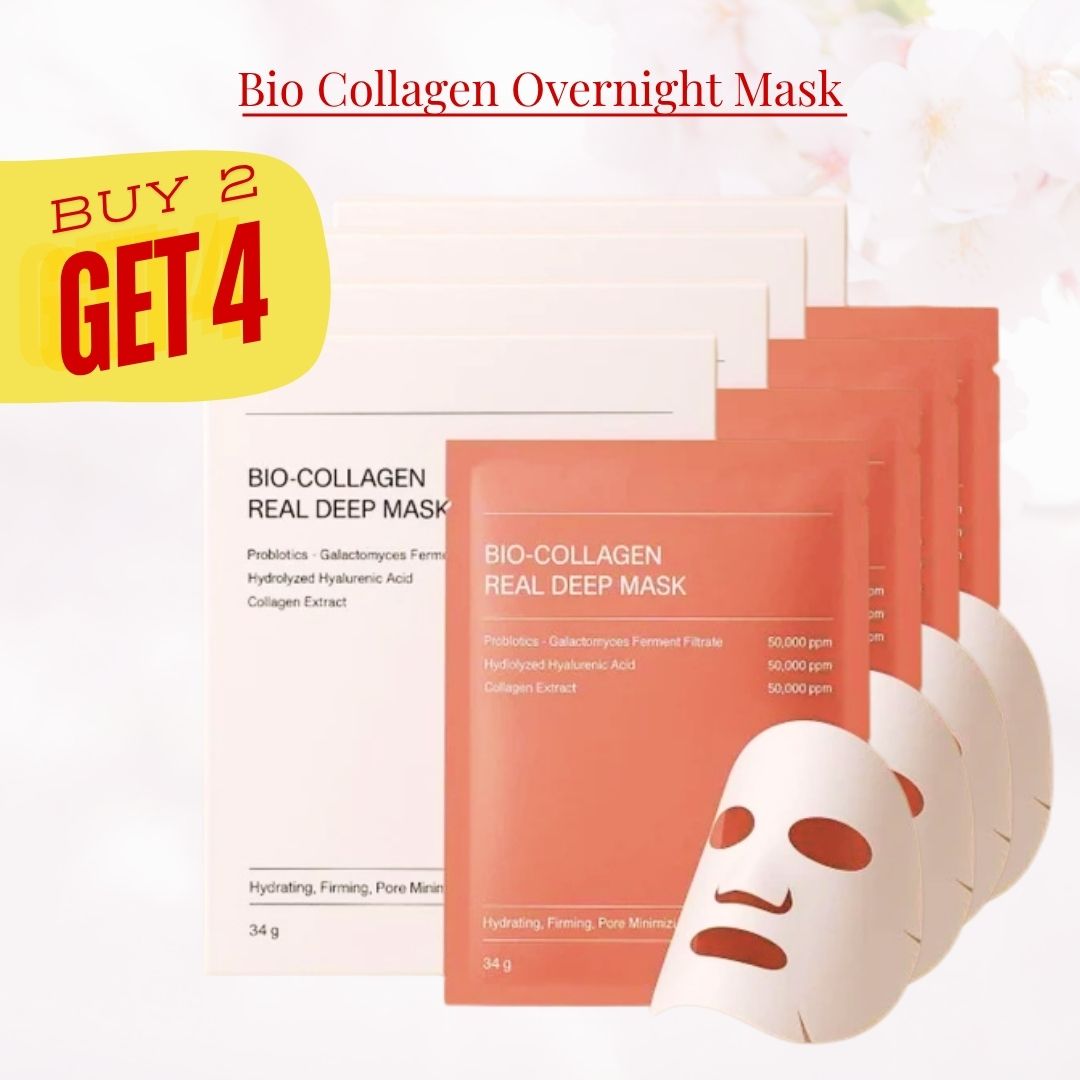 Bio-Collagen Overnight Face Mask (Pack of 4)