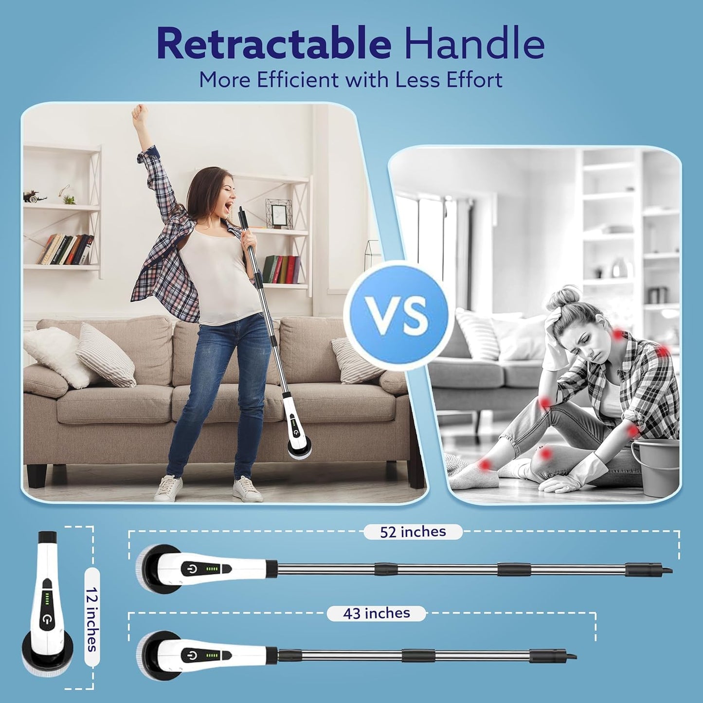 9 in 1 Cordless Spin Scrubber