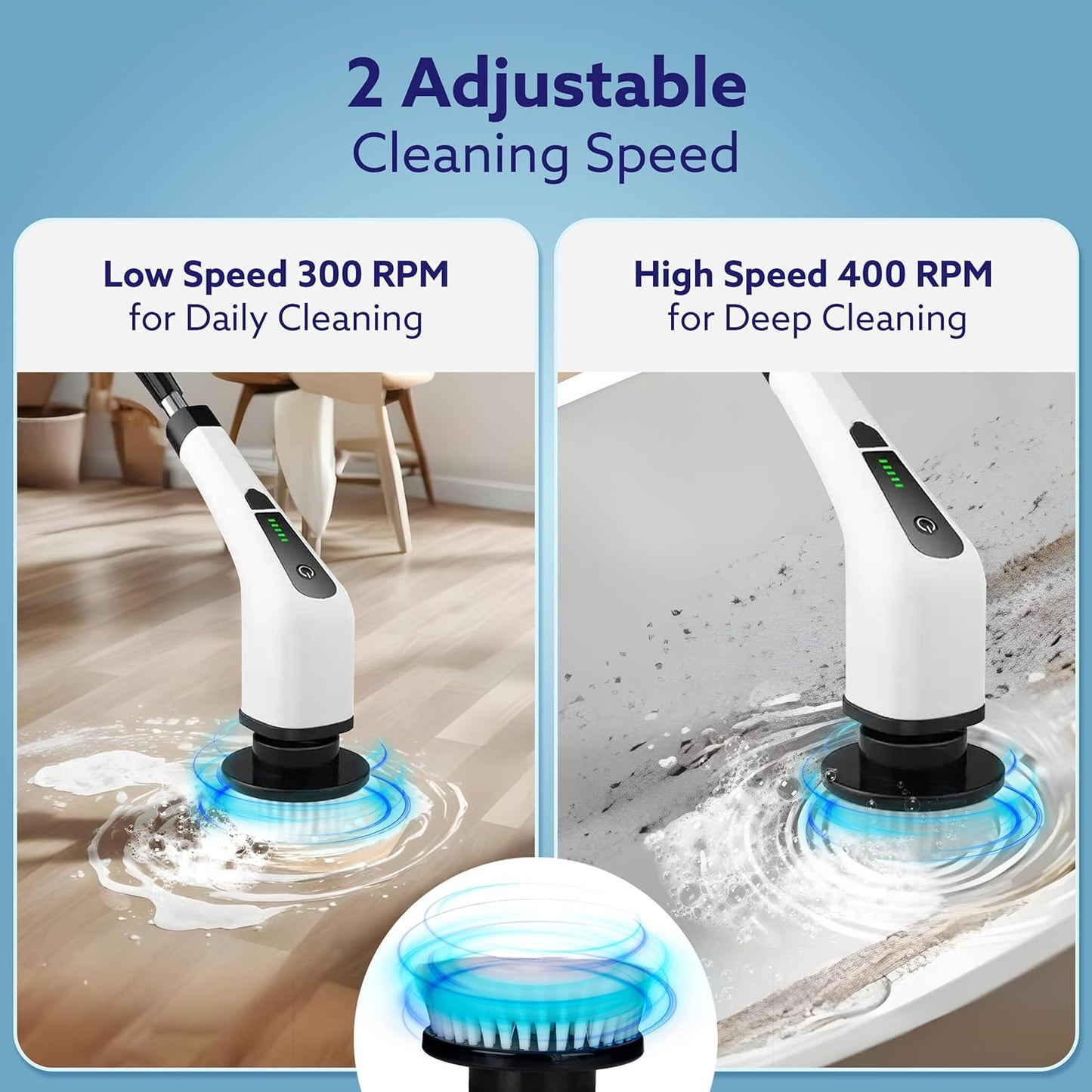 9 in 1 Cordless Spin Scrubber