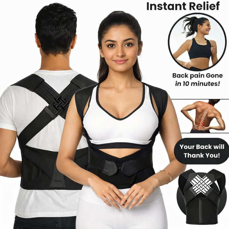 OrthoBack™ Back Support Belt for Desk Workers | Relieves Neck & Shoulder Pain (FREE GIFTS ON EVERY ORDER)