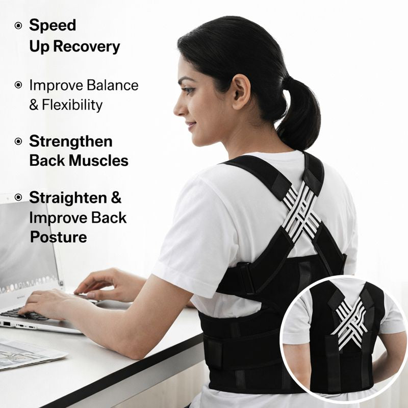 OrthoBack™ Back Support Belt for Desk Workers | Relieves Neck & Shoulder Pain (FREE GIFTS ON EVERY ORDER)