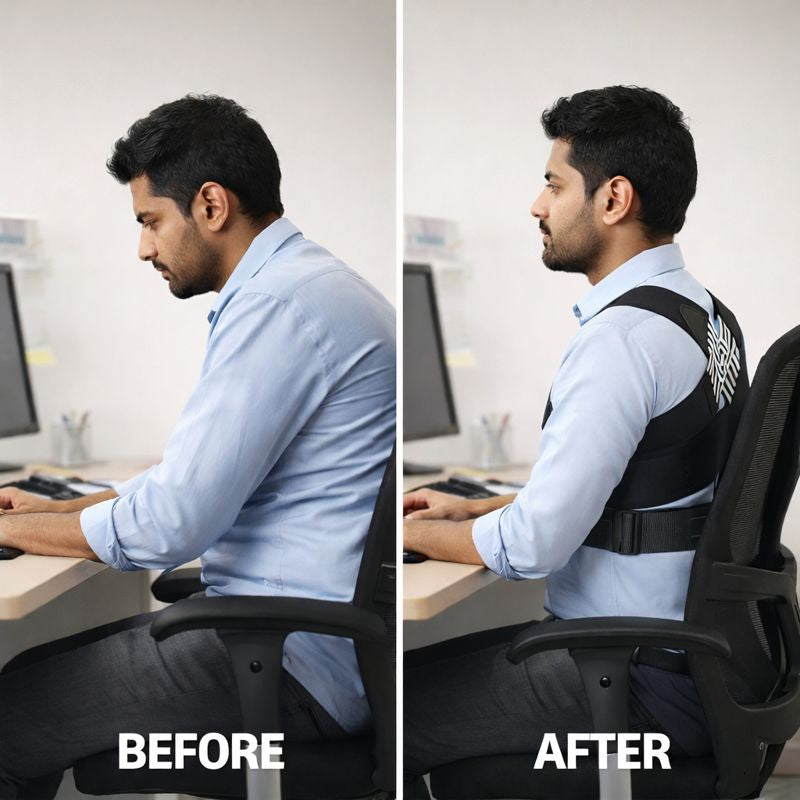 OrthoBack™ Back Support Belt for Desk Workers | Relieves Neck & Shoulder Pain (FREE GIFTS ON EVERY ORDER)