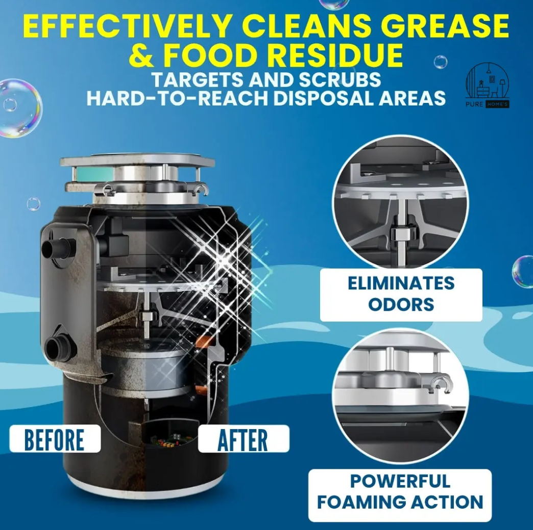 LemonBlast™ – 3-in-1 Hygiene Tablets. Removes Bad Smell & Blockages without Scrubbing (12 + 12 Free = 24 Pack)